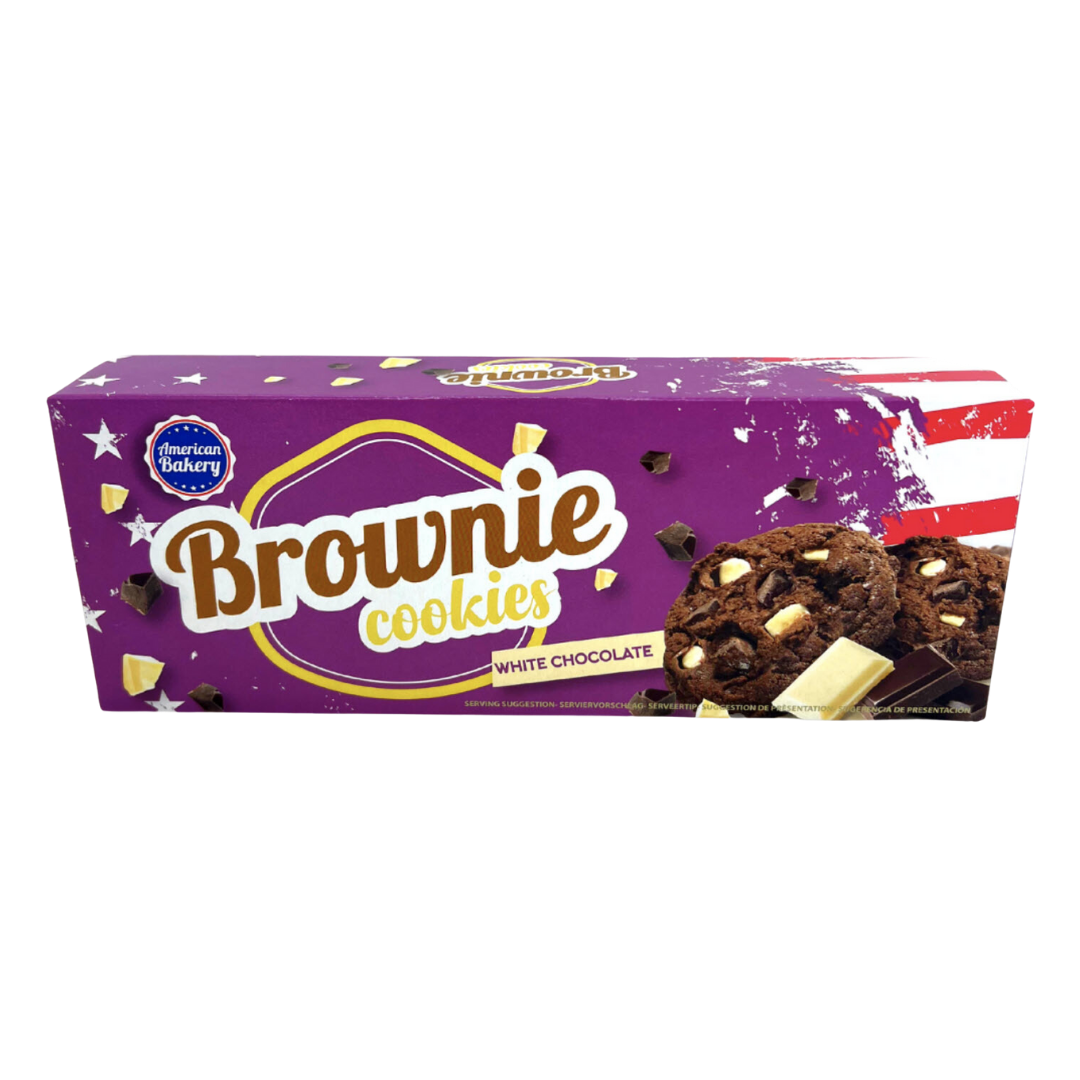American Bakery Brownie Cookies White Chocolate 106g Product vendor
