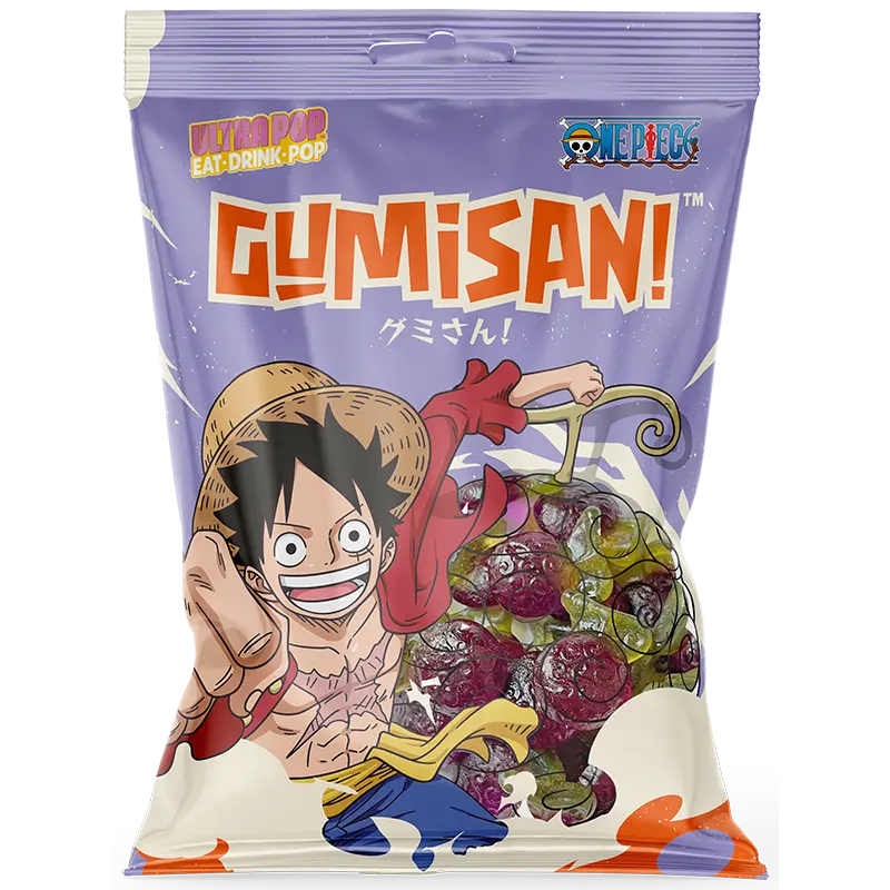 🎁 Gumisan Gummy candies - Luffy: Grape fruit flavour 180g (100% off) Product vendor