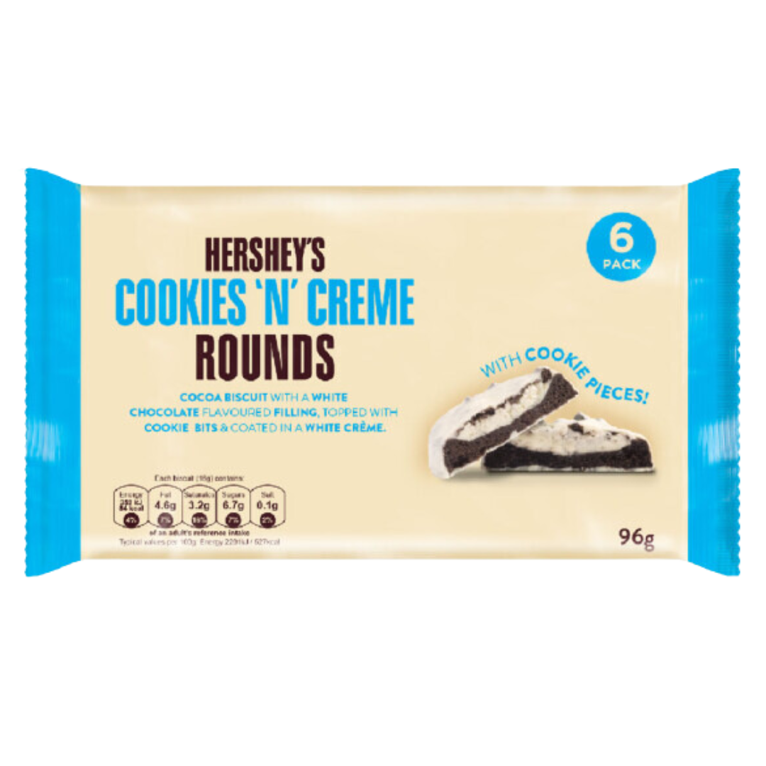 Hershey's Cookies & Creme Rounds 6er Pack 96g Product vendor