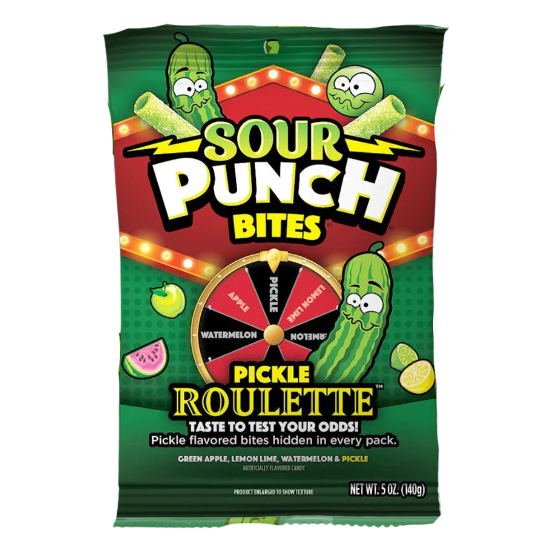 Sour Punch Bites Pickle Roulette Halal 140g Product vendor