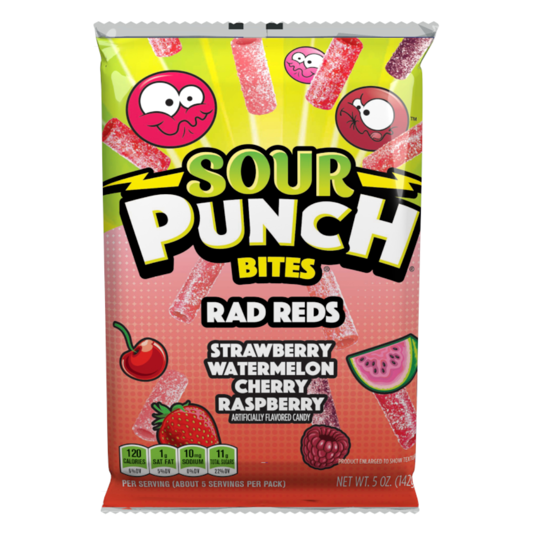 Sour Punch Rad Reds Bites Halal 140g Product vendor