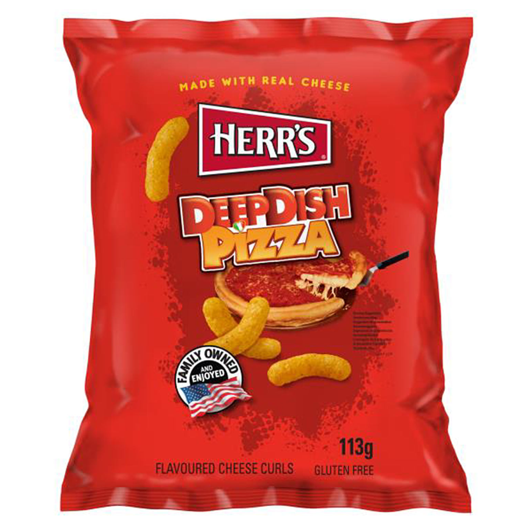 Herrs Deep Dish Pizza Cheese Curls 113g Product vendor