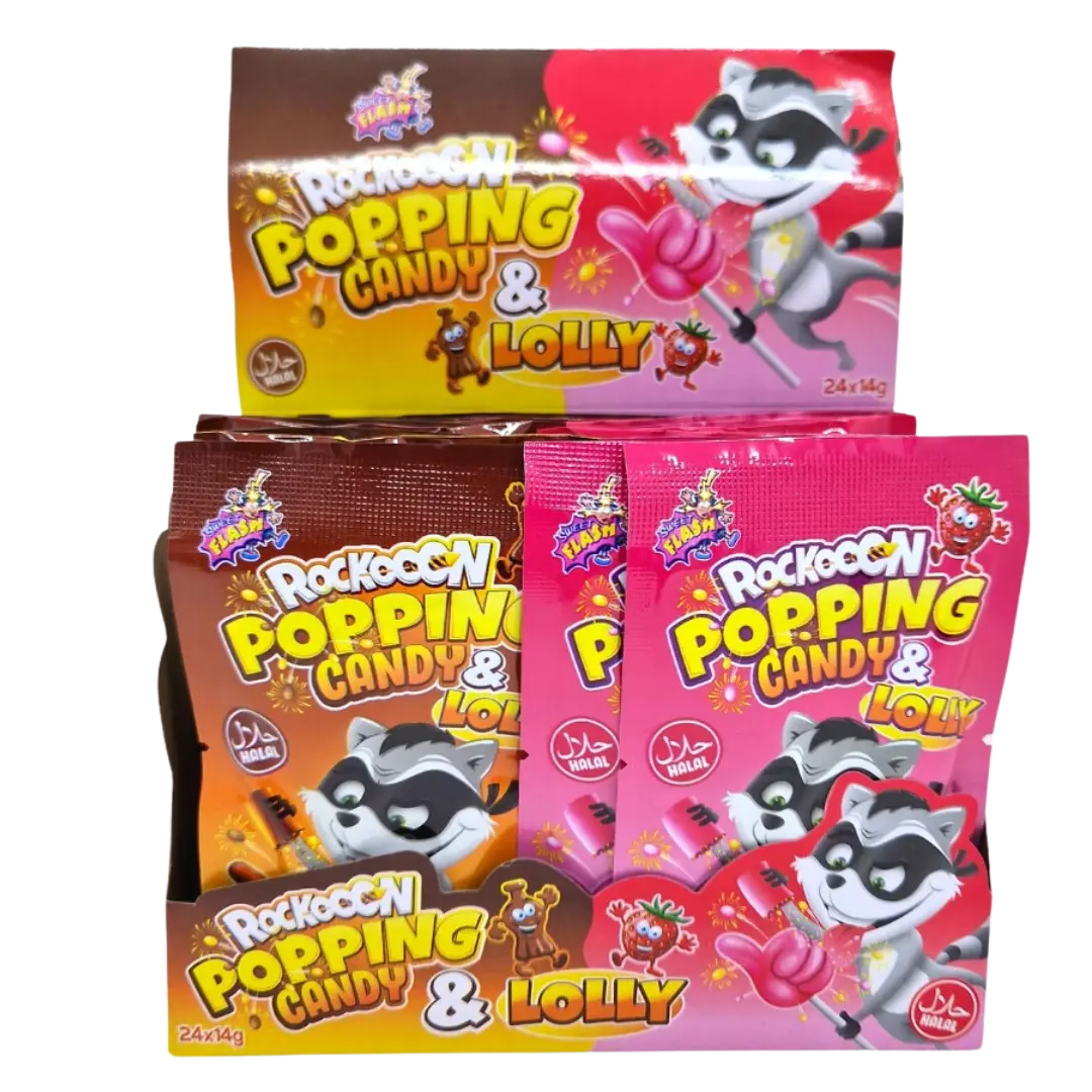 Rockooon Lolly & Popping Candy 14g Product vendor