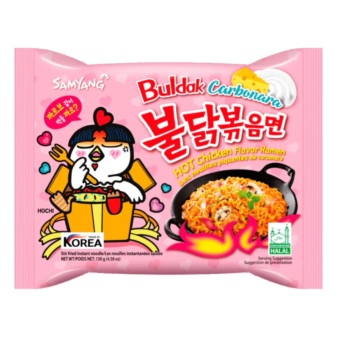 Samyang Carbonara Hot Chicken Ramen Noodles Korea 130g Product vendor