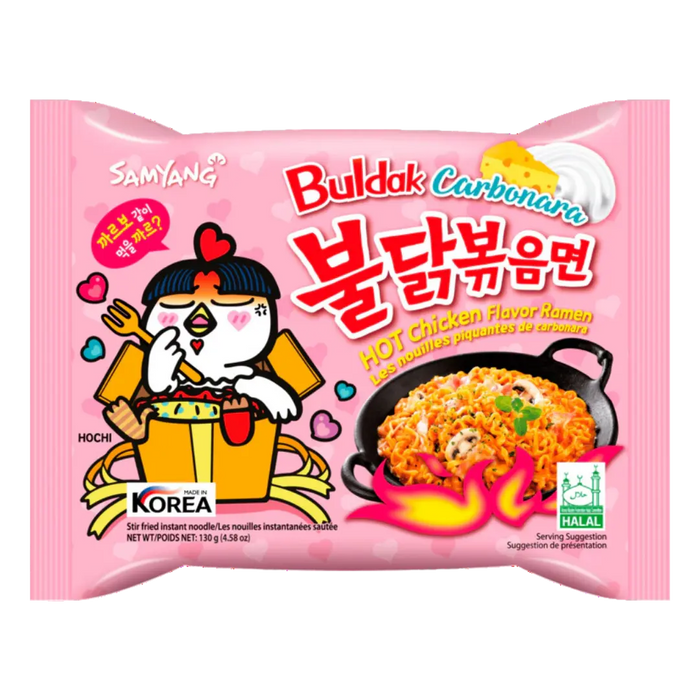Samyang Carbonara Hot Chicken Ramen Noodles Korea 130g