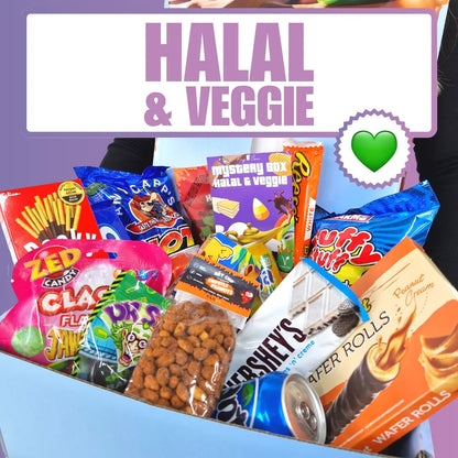 Vegetarische und halal-zertifizierte Überraschungsbox zum Teilen