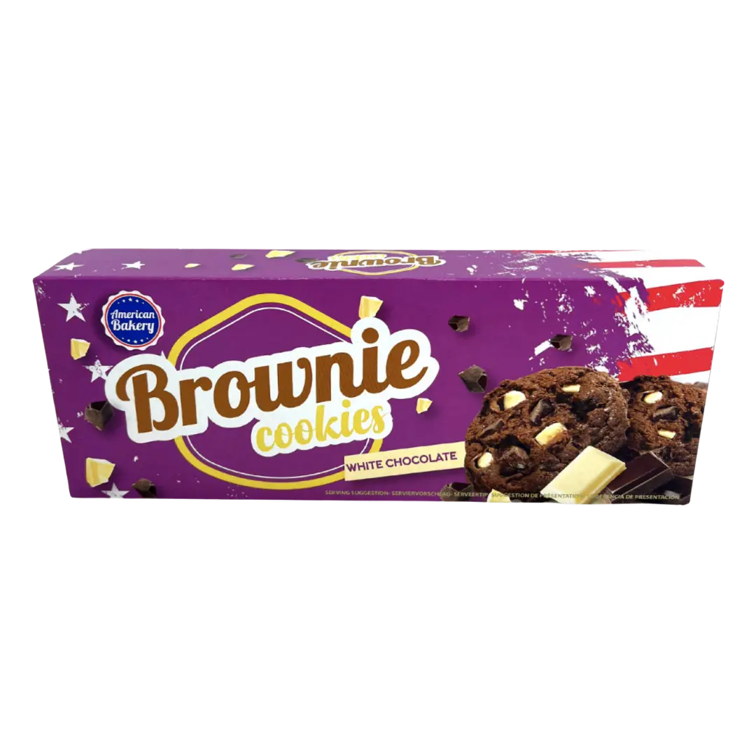 American Bakery Brownie Cookies White Chocolate 106g Product vendor