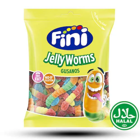 Fini Sour Jelly Worms Halal 75g