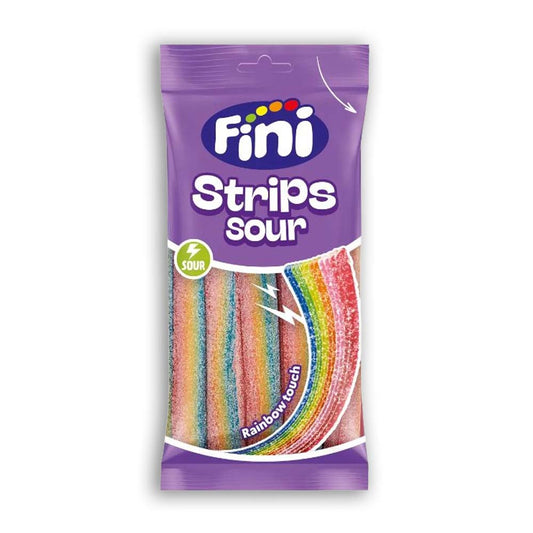 Fini Sour Rainbow Strips Halal 75g