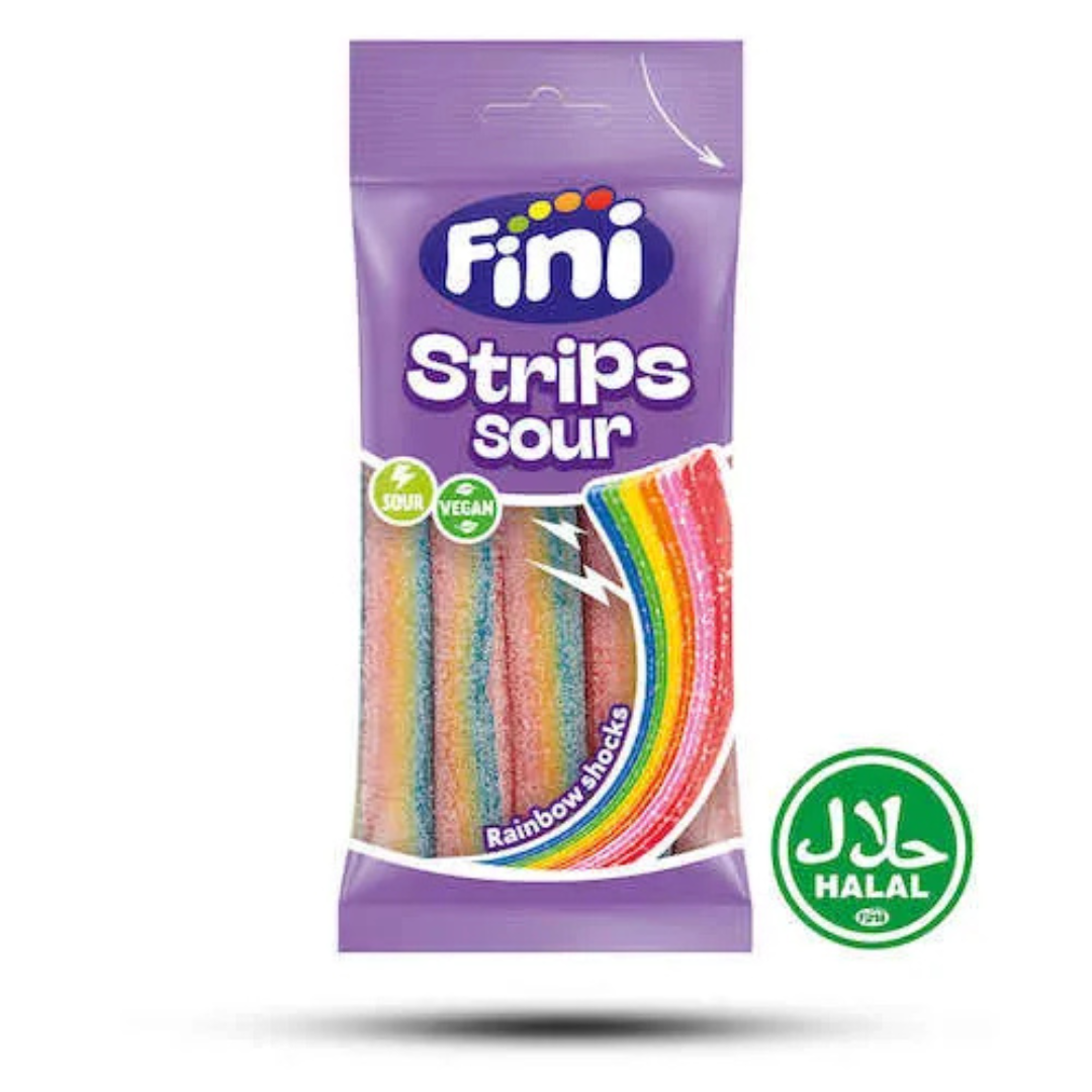 Fini Strips Sour Rainbow Halal 75g
