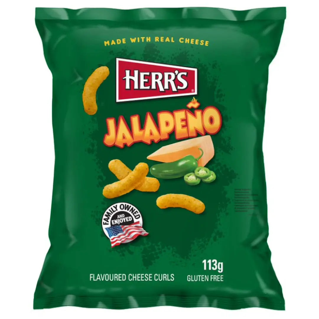 Herrs Jalapeno Cheese Curls 113g MHD 25.07.2025 Product vendor