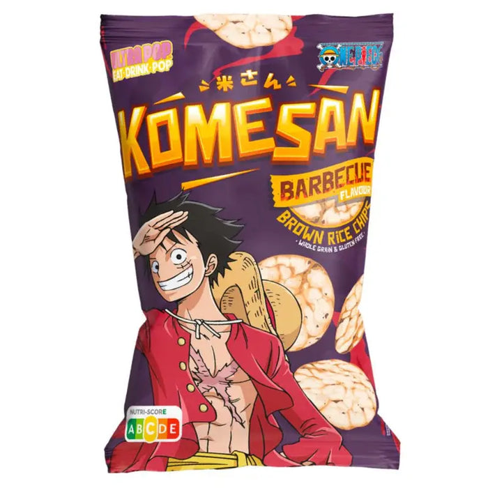 Komesan Rice chips  - Luffy: Barbecue flavour 60g MHD 07.02.2026