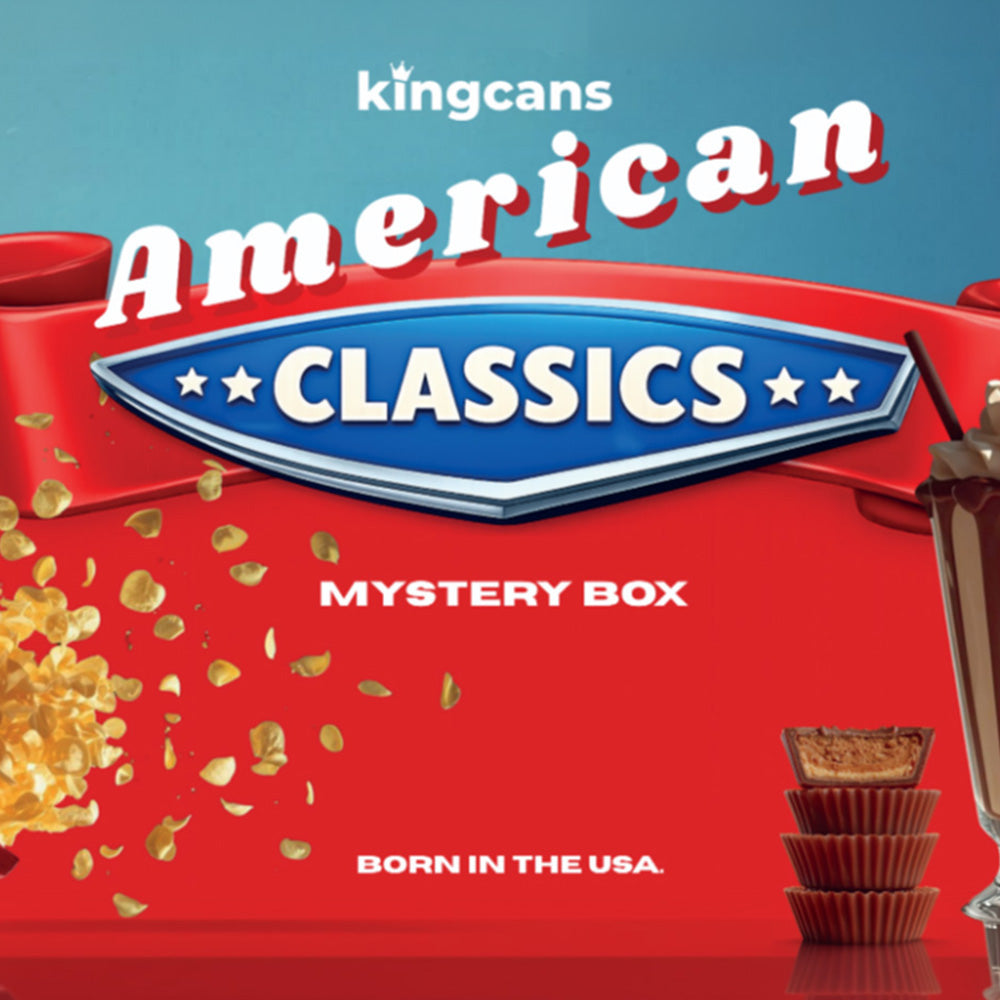 American Classics Mystery Box mit US-Snacks und Drinks