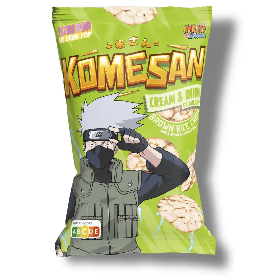 Komesan Rice chips  - Kakashi: Cream & Onion flavour 60g Product vendor
