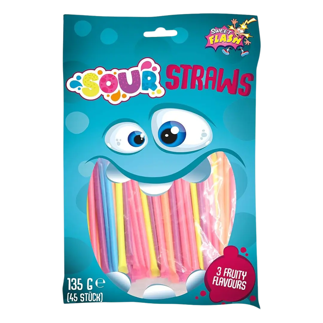 Sweet Flash Powder Straws Bag 135g Product vendor