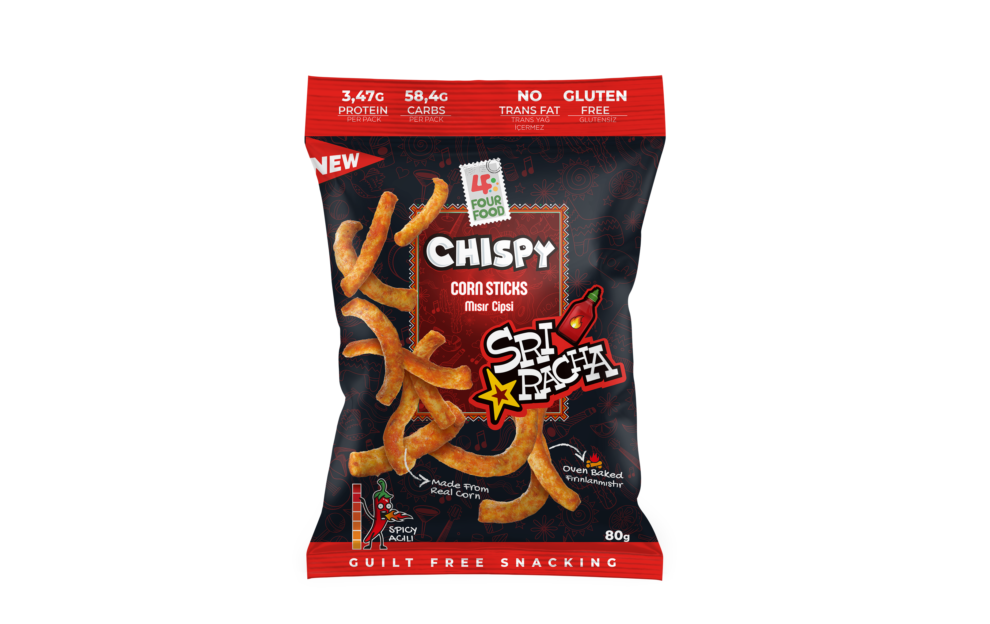 Chispy Sri Racha 80g