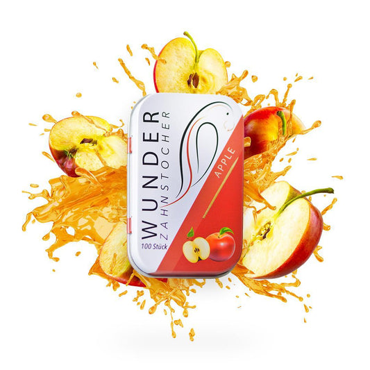 Wunder Zahnstocher Apple in Metalldose – 100 aromatisierte Sticks